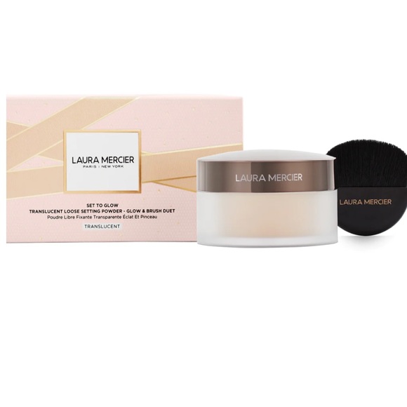 Laura Mercier Set To Glow Translucent Loose Setting Powder & Brush Duo - Picture 3 of 3